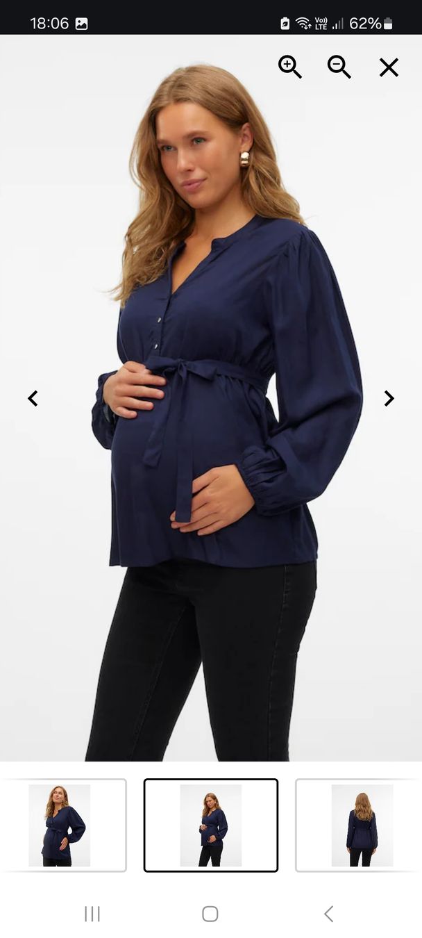 Mamalicious Camicette: Mamalicious Maternity Bluse in dark blue size L – Nuovo (secondo la descrizione) da Biel/Bienne venduto da Pocahontas_1