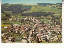 Moudon Flugaufnahme 1979