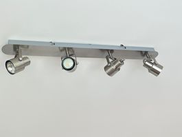 Spot Lampe, 4-flammig, Metall, gebraucht