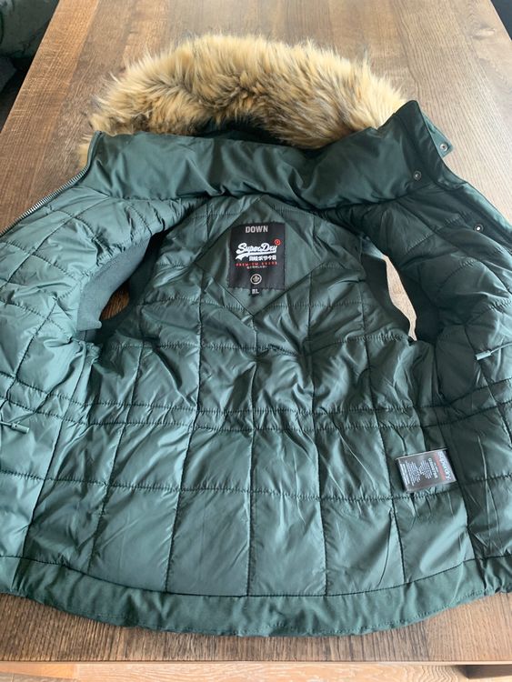 Doudoune discount superdry verte