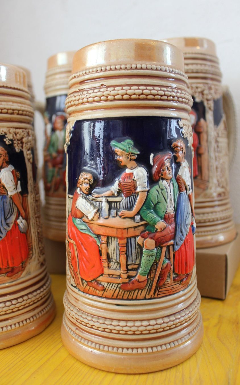 Bicchieri: Bierhumpen Keramik Glas – Usato da Seewen SO venduto da Bettenberg 3
