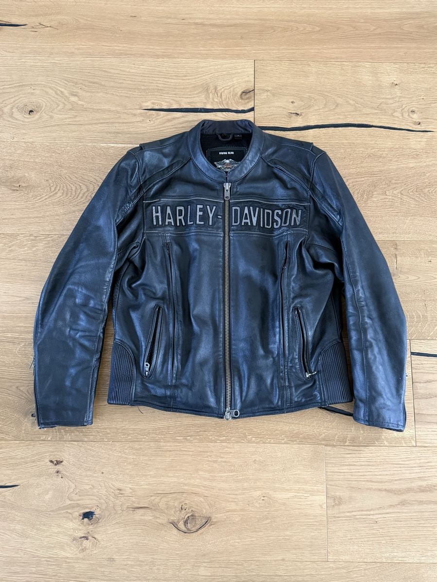 Harley-Davidson Giacche: Harley Davidson Motorrad Jacke, Leder, Grösse L – Usato da Zürich venduto da kingcaschte