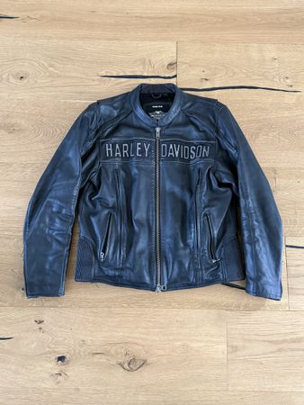 Harley Davidson Motorrad Jacke, Leder, Grösse L