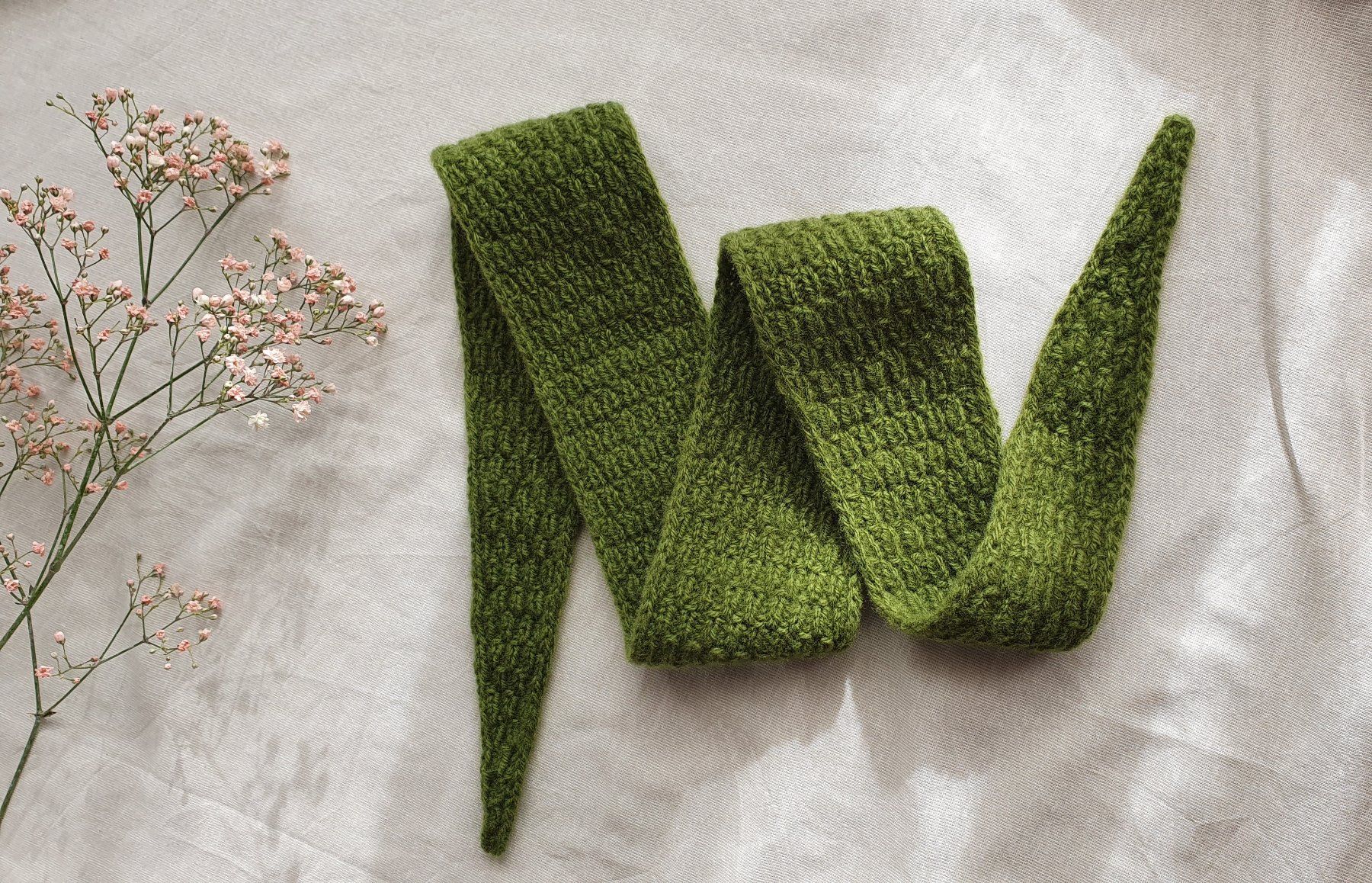 Foulard & Sciarpe: Mini scarf, Strickschal, Handgestrickt, Unikat, Geschenk – Nuovo e nell'imballaggio originale da Neunkirch venduto da Sandramay 1