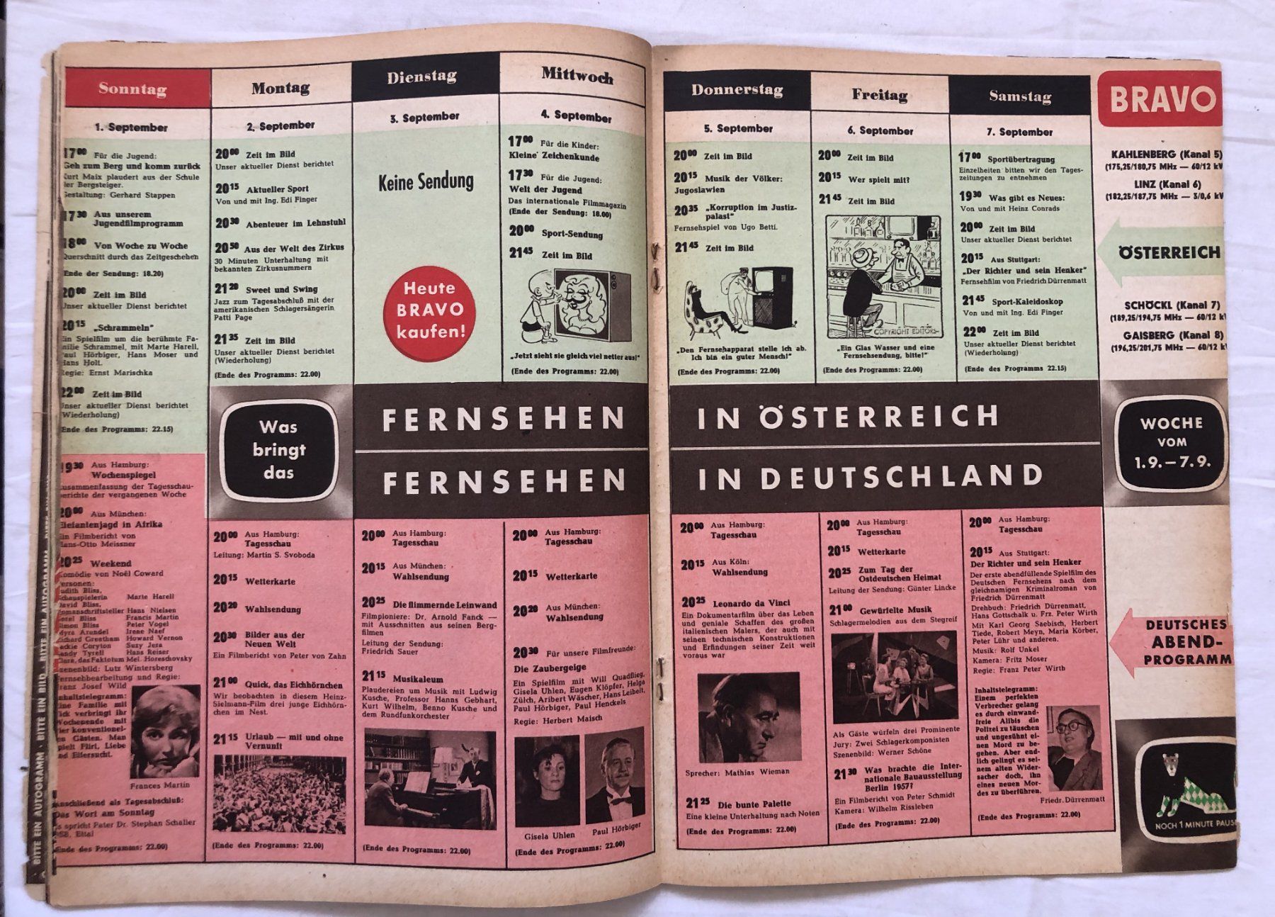 Riviste & Magazine: BRAVO - Heft - Nr.36/1957 – Usato da Schaffhausen venduto da durruti 2