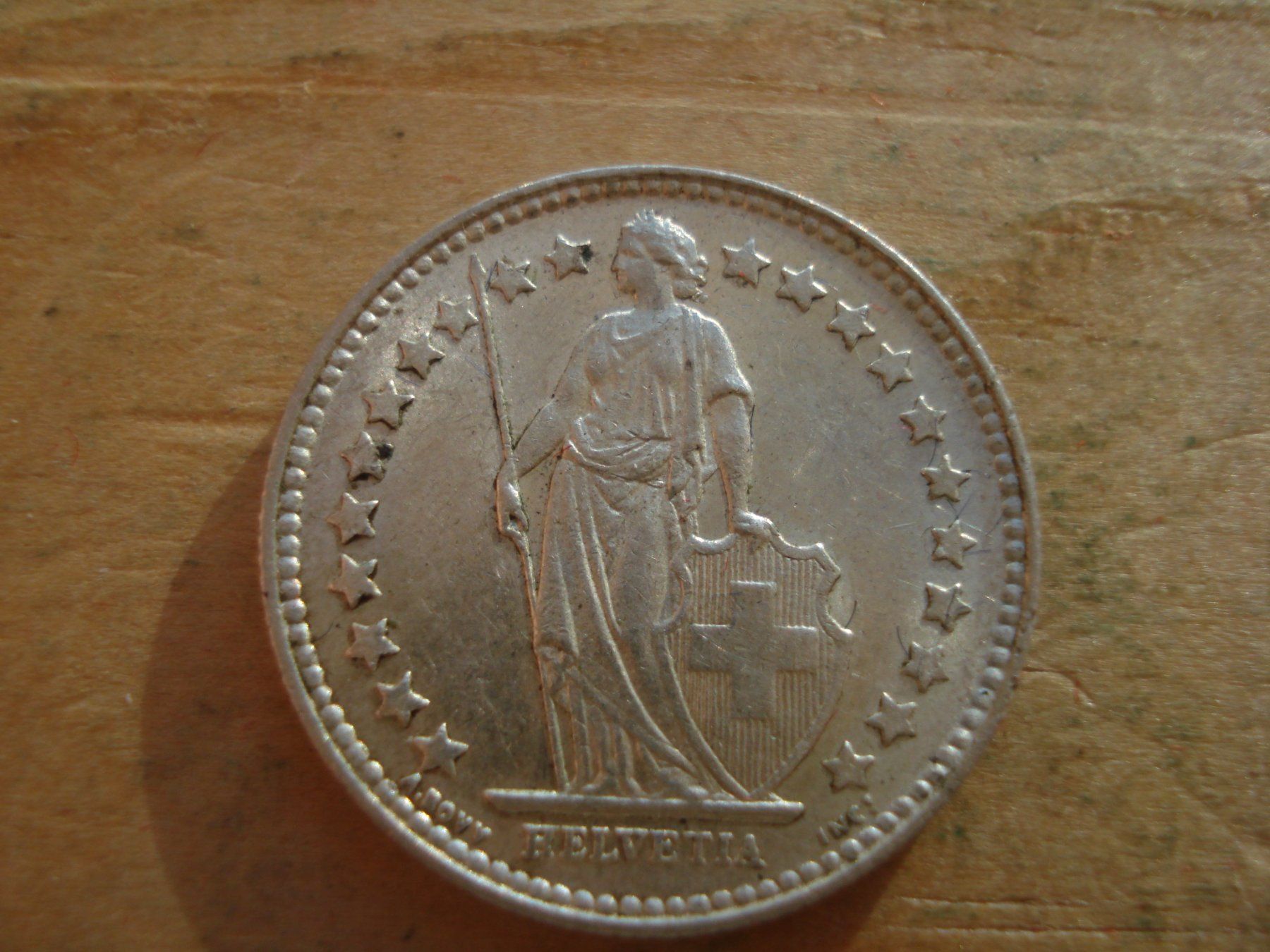 Tutti le monete: (S) 1/2 Franken 1928 UNZ- – Usato da Erlach venduto da Net-Coins 1