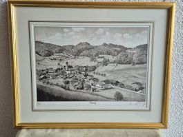 Mosnang - Original-Grafik von Paul Wyss