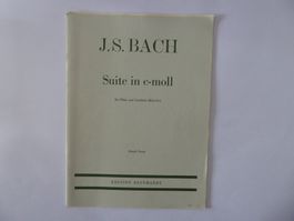 Suite in c-moll, Bach, Flöte, Cemballo, Edition E. Reinhardt