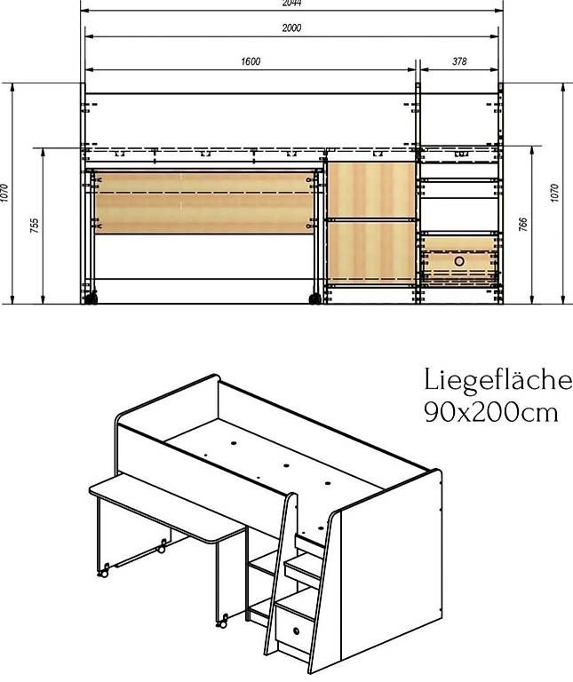 Letti: Gratis Kinderbett - ohne Pult – Usato da Thun venduto da mar_8jlg 2