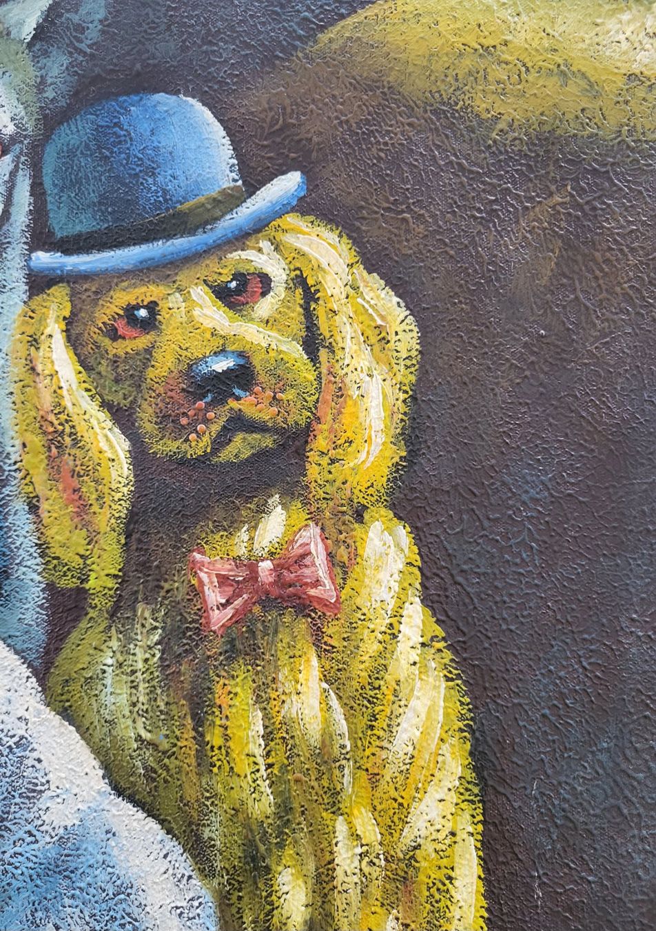 Dipinti: Gemälde Hunde am Billiardtisch – Nuovo (secondo la descrizione) da figino venduto da ame_frv2 3