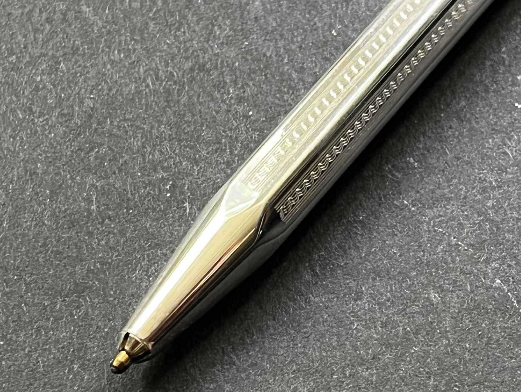Caran D'Ache Penna & Evidenziatori: Caran d’Ache Ecridor Roller - Retro, versilbert – Usato da Zürich venduto da FV.vintage 2