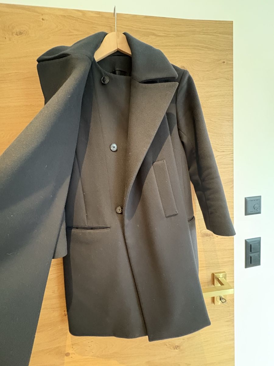 Jil Sander Cappotti: Jil Sander wool coat dark blue – Usato da Zuoz venduto da stumholm 1