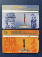 Taxcard 10.- Schweiz Brunnen, 2 Stk. gebraucht seltene Sujet
