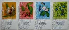 PJ Satzmarken 1973, J244 - J247 ET mit Tabs