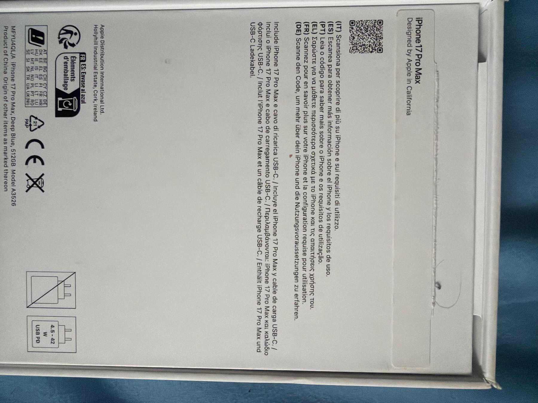 Apple Telefoni cellulari / Smartphones: Iphone 17 pro max 512GB – Usato da Küsnacht ZH venduto da fra_72n7 1