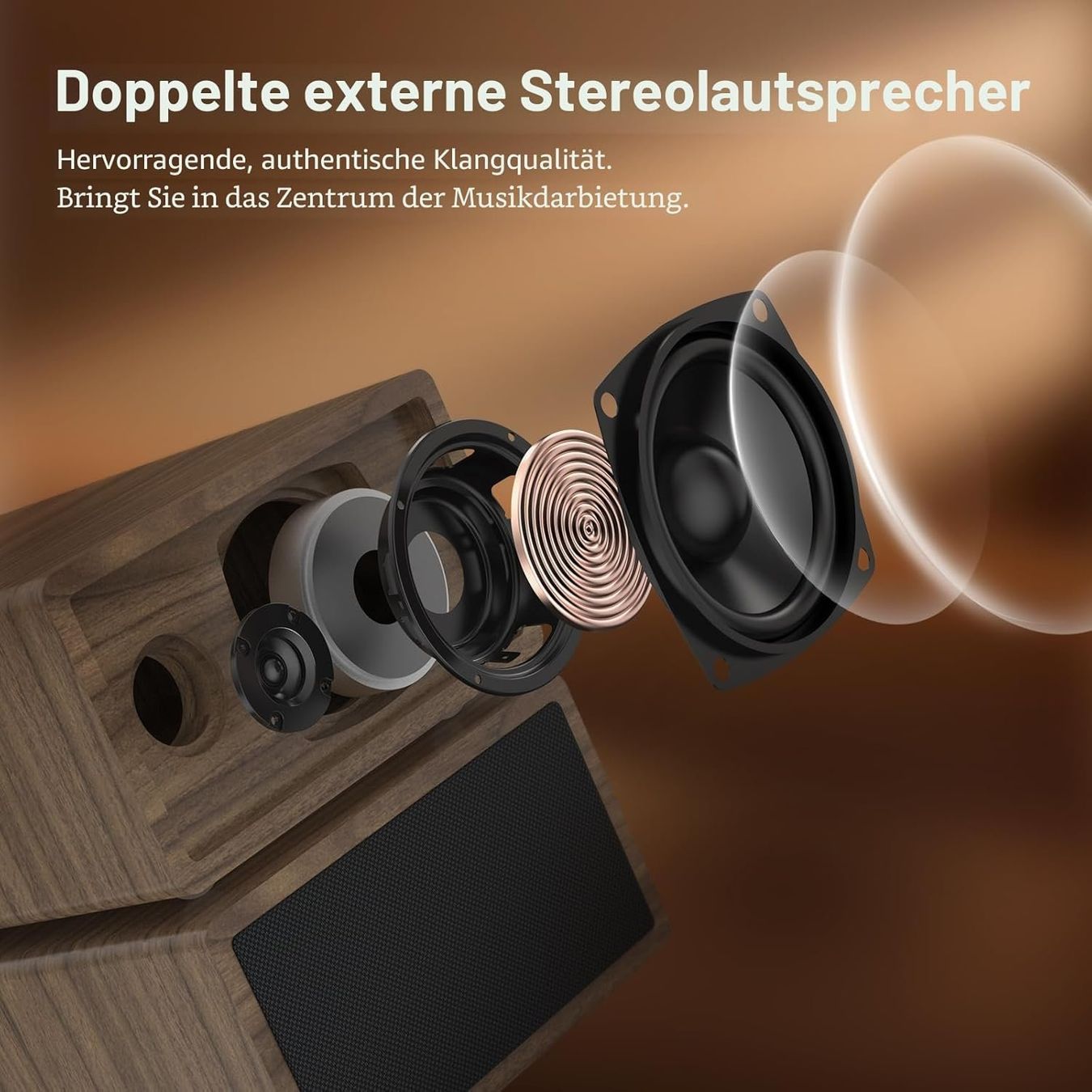 Giradischi: Plattenspieler mit Lautsprechern Bluetooth 3 Geschwindigkeit – Nuovo e nell'imballaggio originale da Schaffhausen venduto da AllesMussRaus90 2
