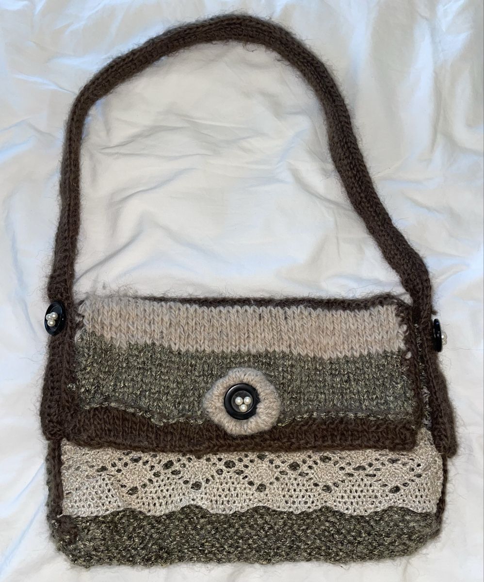 Nile Borse da donna: Handmade Knitted Vintage Bag - handmade – Usato da Wabern venduto da alestae