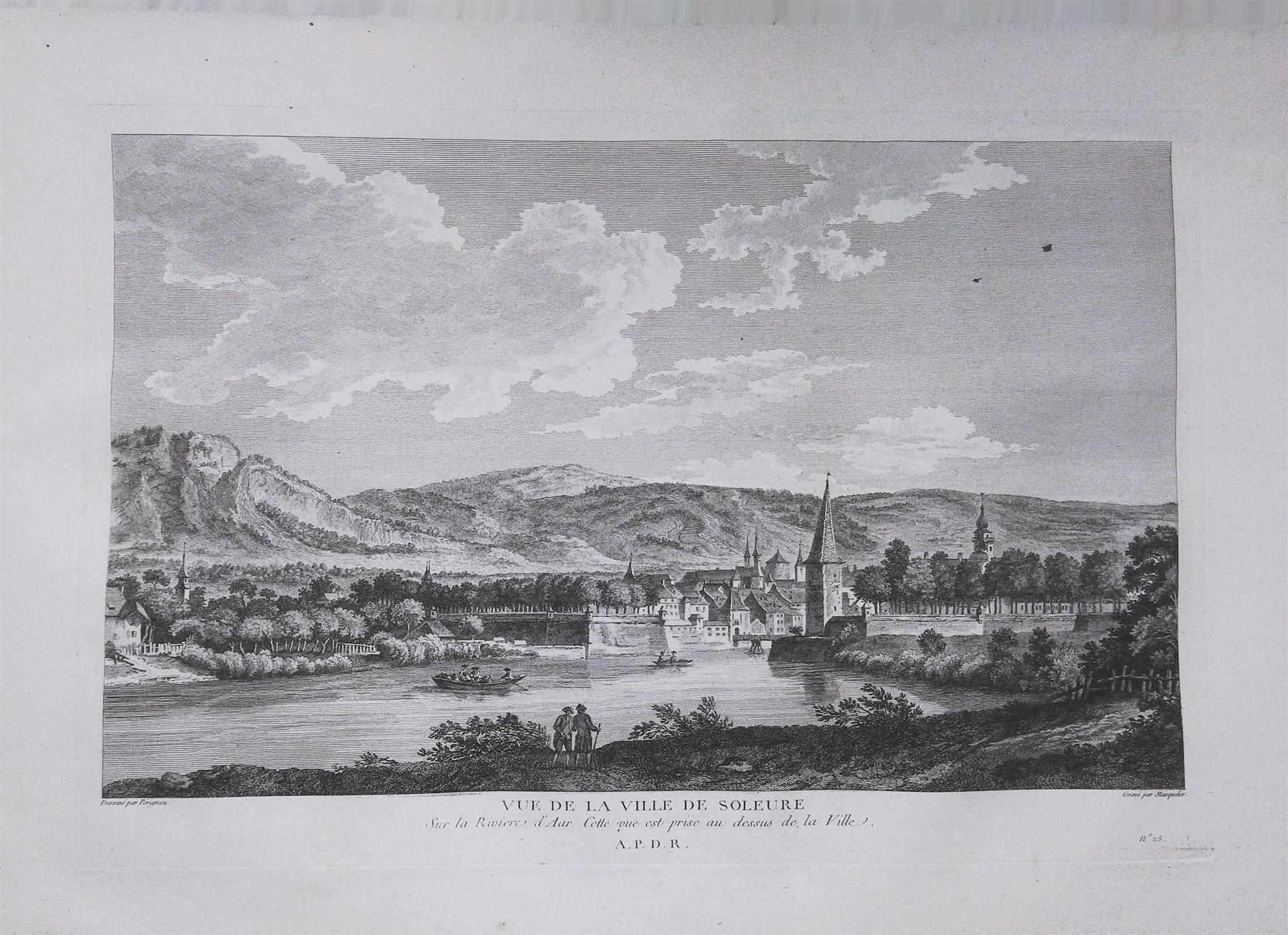 Incisioni: Solothurn Originalkupferstich 1780 – Usato da Rafz venduto da Helvet32