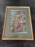 Tableau Ancien Tissu Persan
