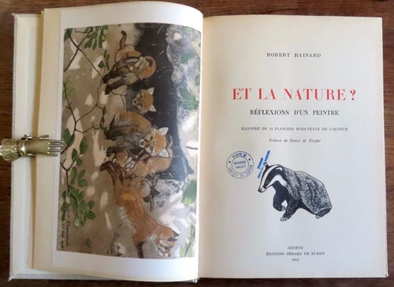 Bücher: Et la nature ? Réflexions d'un peintre. – Gebraucht aus Le Locle von LibrairieLaBergerie 1