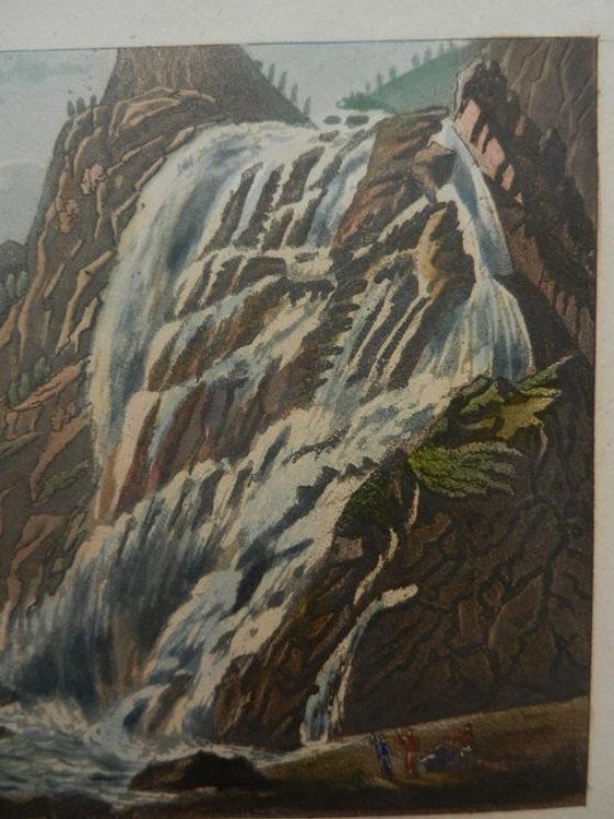 Incisioni: Chute de Pissevache Aquatinta – Usato da Risch venduto da Antikfee 6