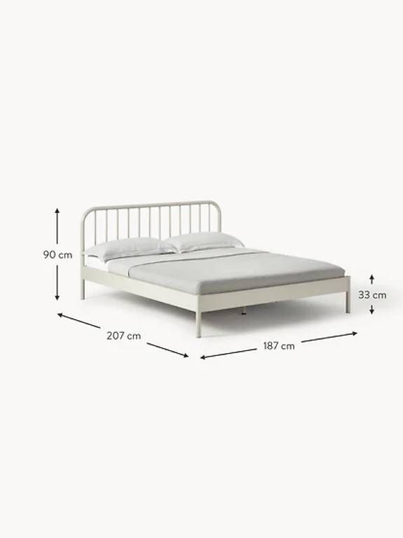 Letti: Bett Metall Creme-Weiss – Usato da Basel venduto da nailahbd
