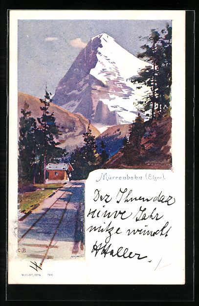 Cartes postales: Mürrenbahn, Bahnstation unter dem Eiger – D'occasion à Berlin par bartko-reher
