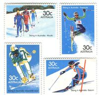 Briefmarken "Skisport". Australien