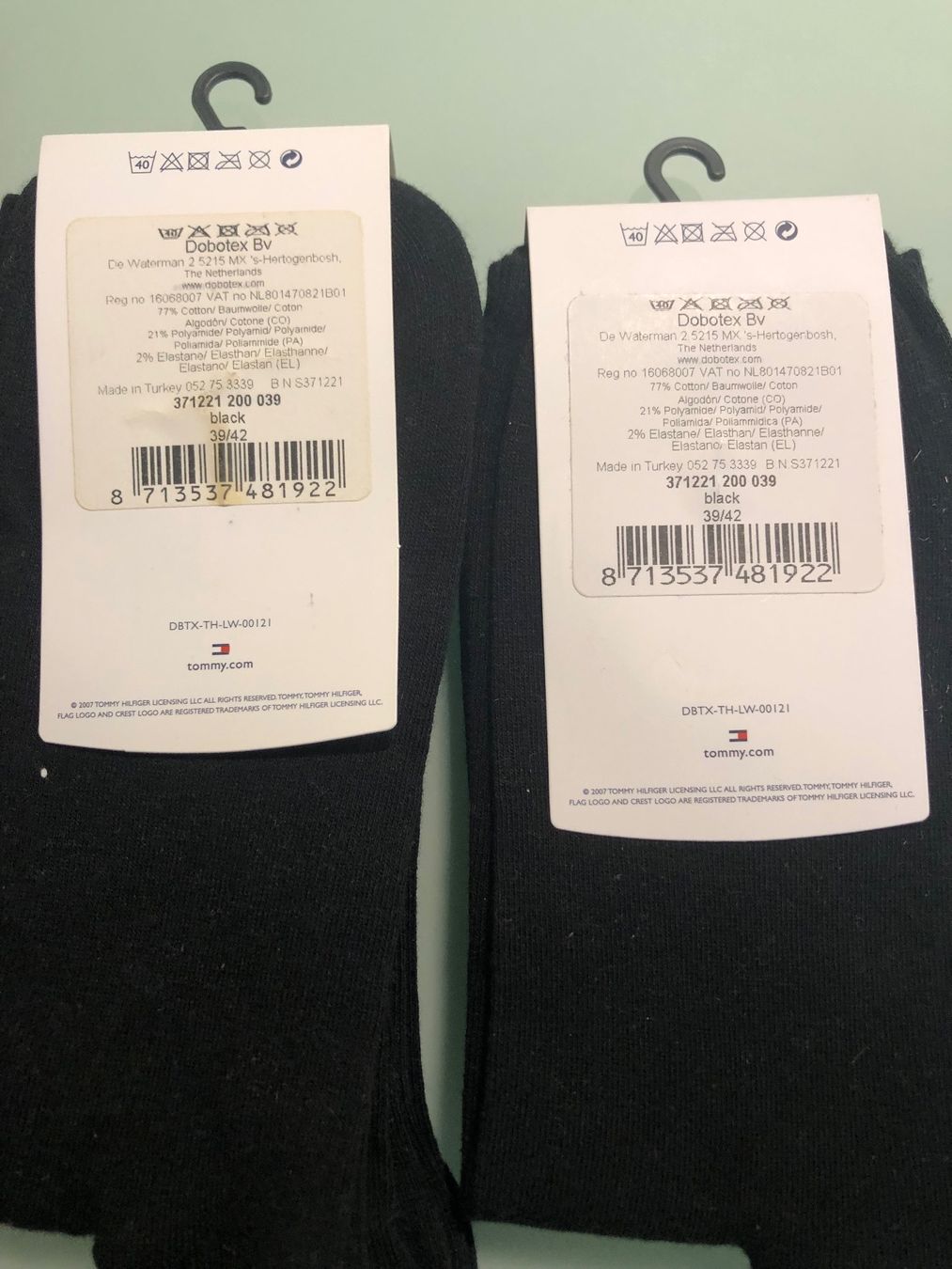 Tommy Hilfiger Socken: Socken - Grösse 39/42 - Tommy Hilfiger -  2x2er Pack – Neu und originalverpackt aus Oberuzwil von jabano 2