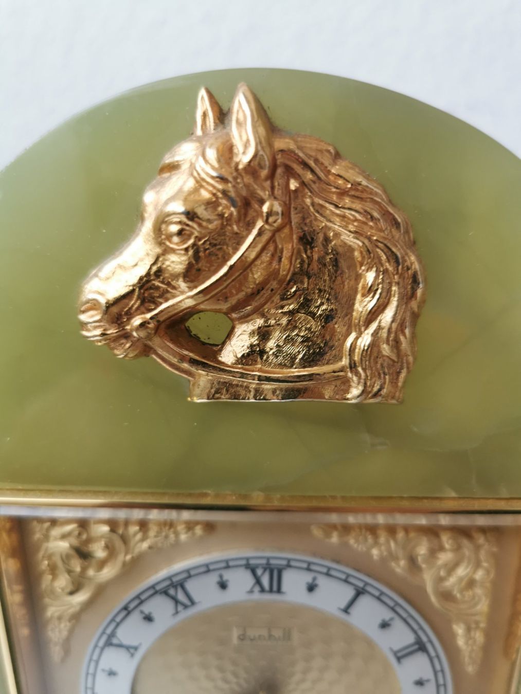 Orologi da terra & Orologi da parete: Antike Tischuhr JADE STEIN DUNHILL ORIGINAL – Usato da Basel venduto da adler024 4