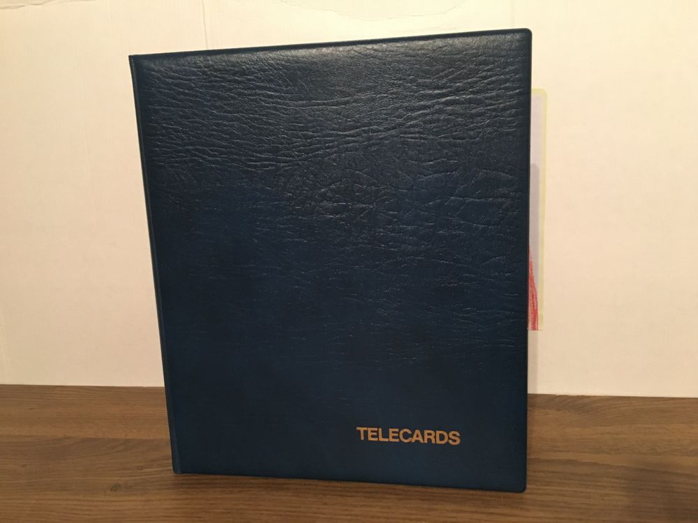 KOBRA Telephone Card Album Nr. G28 Blue - Holds 80 Cards With 10 Clear Pages - View #2