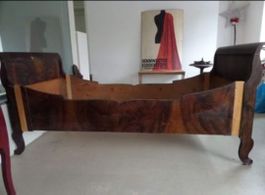 Altes Biedermeierbett 4 Teile