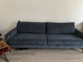 Cordsofa Grau 3-Sitzer guter Zustand