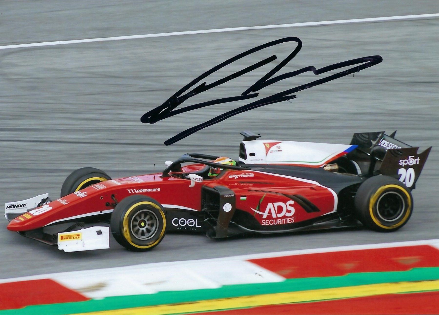 Autografi: Louis Delétraz, Formel 2 – Usato da Aarburg venduto da Hktm
