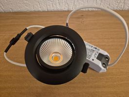 LED-Einbauspot AXO Ø80, Schwarz matt, dimmbar, neu