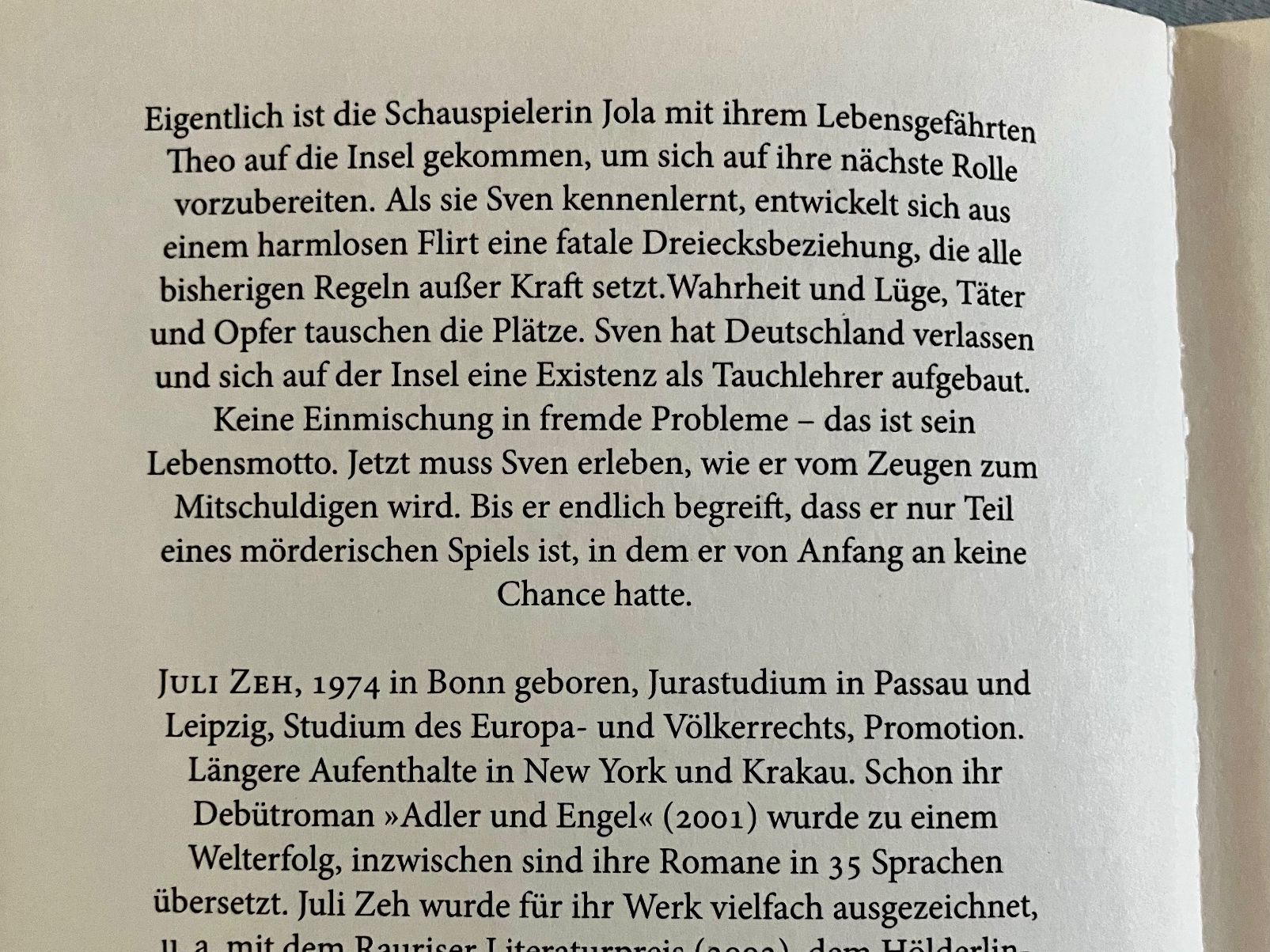Livres: Juli Zeh: Nullzeit – D'occasion à Buchs AG par Allerleis 2