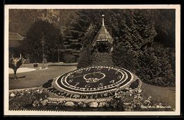 AK Interlaken, Blumenuhr, 1927