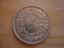 (C1) 1 Franken 1851 VZ+