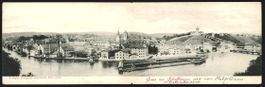 Klapp-AK Schaffhausen, Panorama mit Rhei