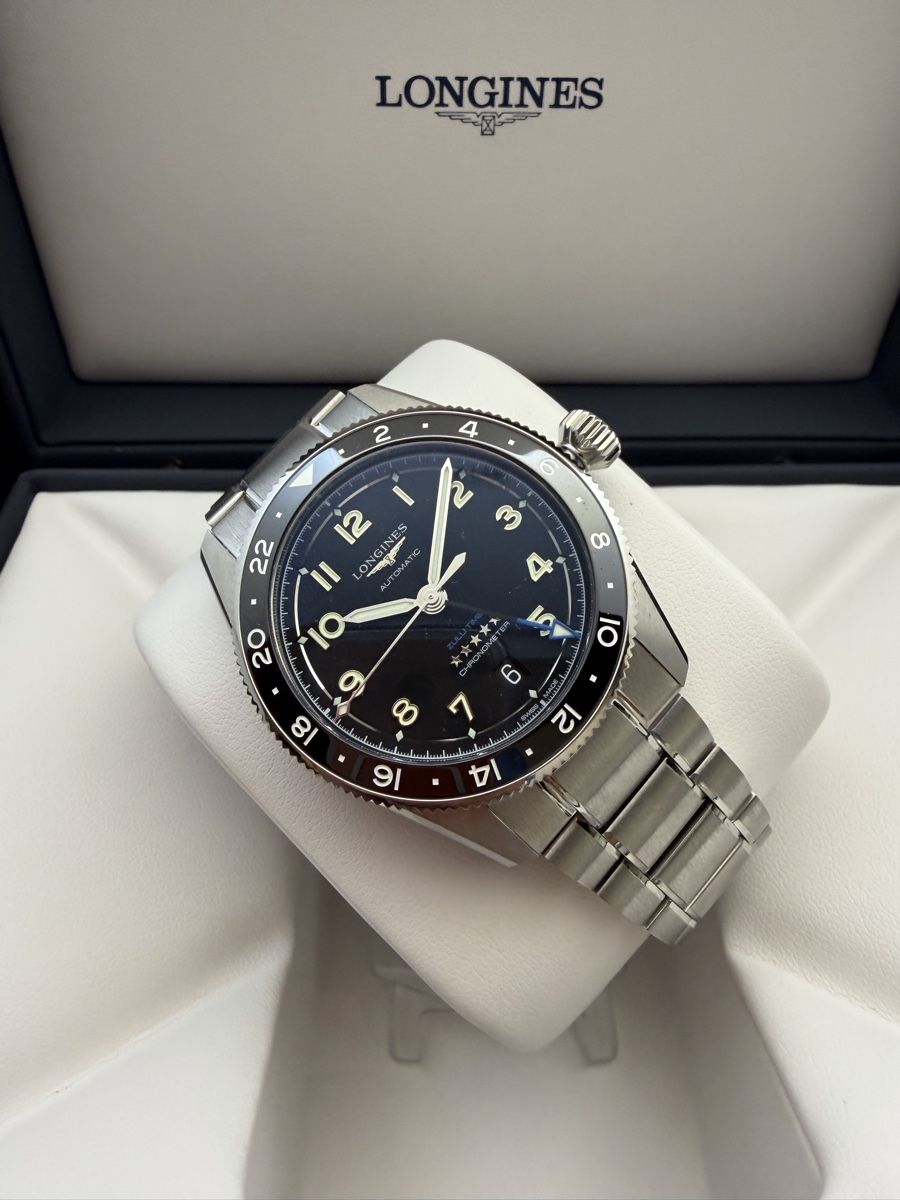 Longines Uhren: Longines Spirit GMT – Neu und originalverpackt aus Crans VS von horlogerie-langel