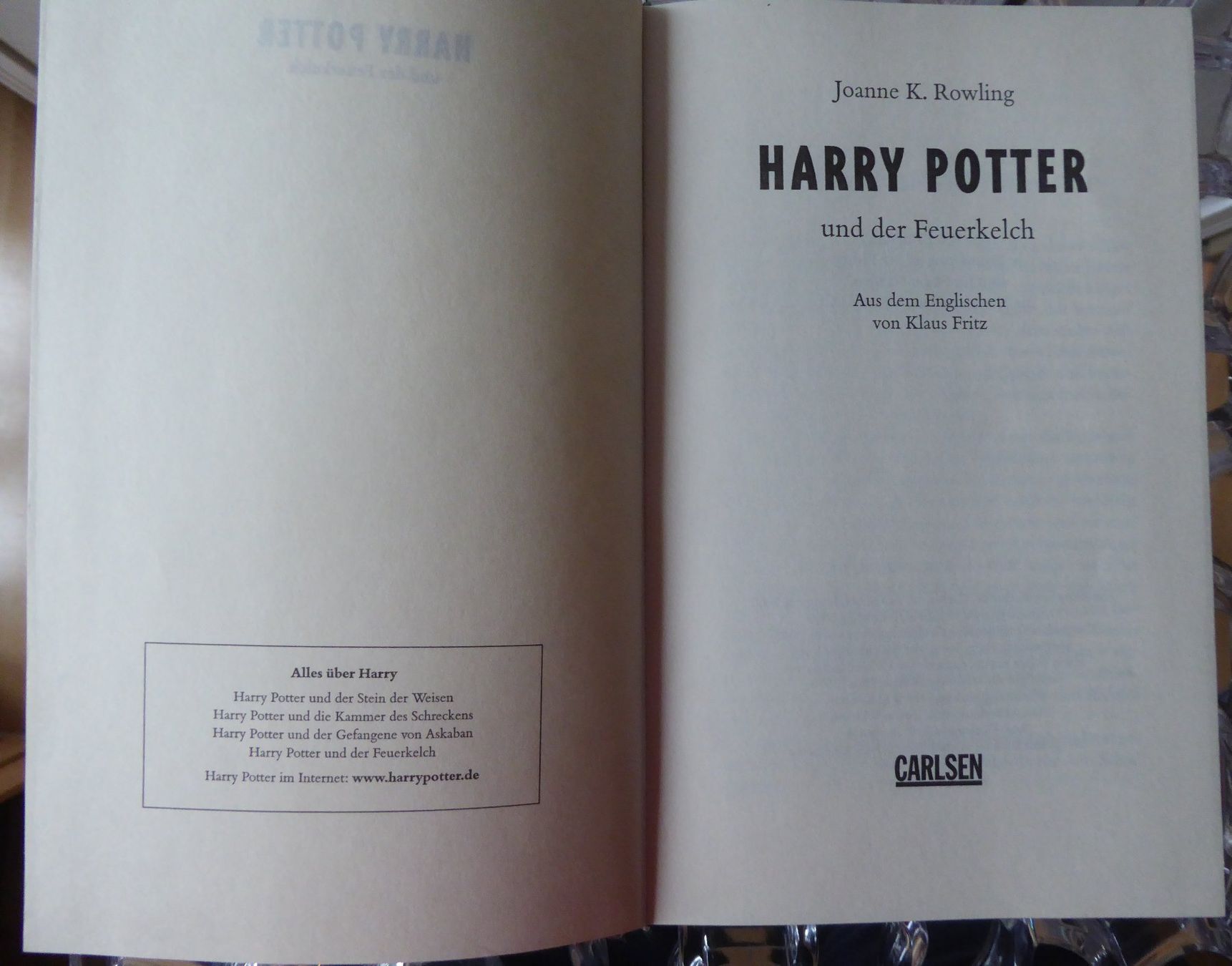 Libri: Harry Potter und der Feuerkelch – Usato da Gossau SG venduto da tenerife11 1