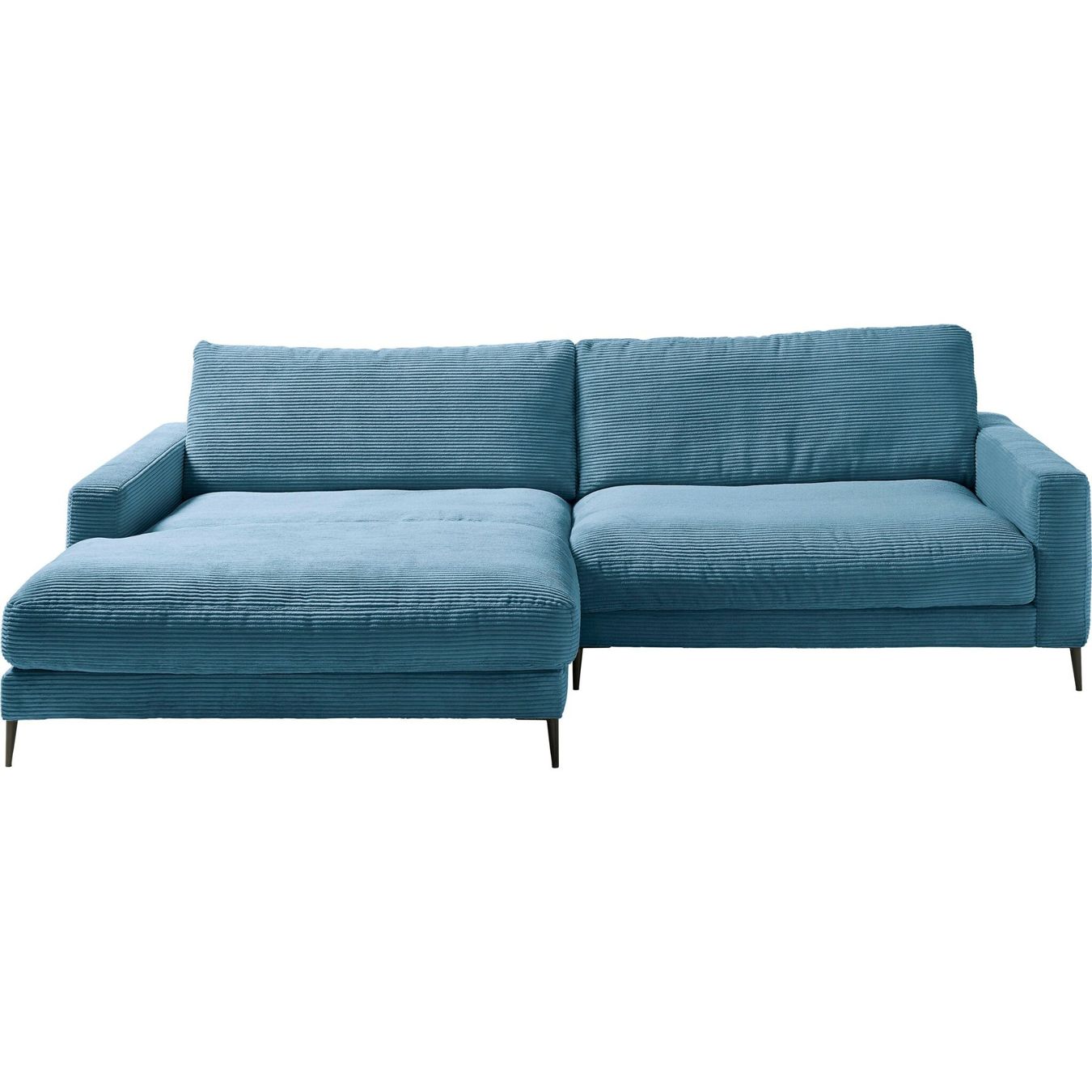 Sofas: Ecksofa  Uptown in Cord Petrol links – Neu und originalverpackt aus Bischofszell von deluxe-moebel 1