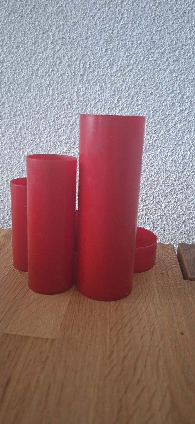 Contenitori & Simili: 70er Jahre Utensilo Kunststoff rot – Usato da Basel venduto da Lovintage 4