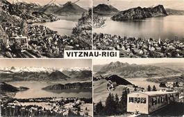 Vitznau Rigi (LU) Rigi Bahn und Panoramen über den Vierwalds