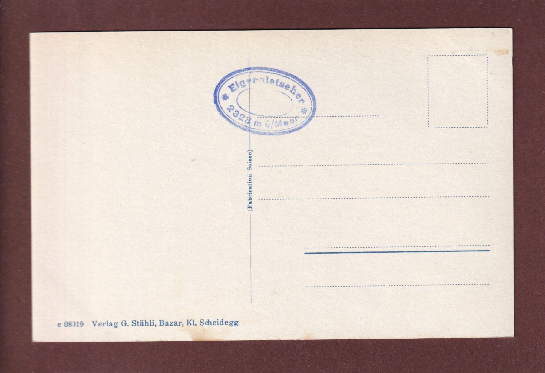 Cartoline postali: EIGERGLETSCHER - Moräne - Eiger – Usato da Pully venduto da nicecards 1