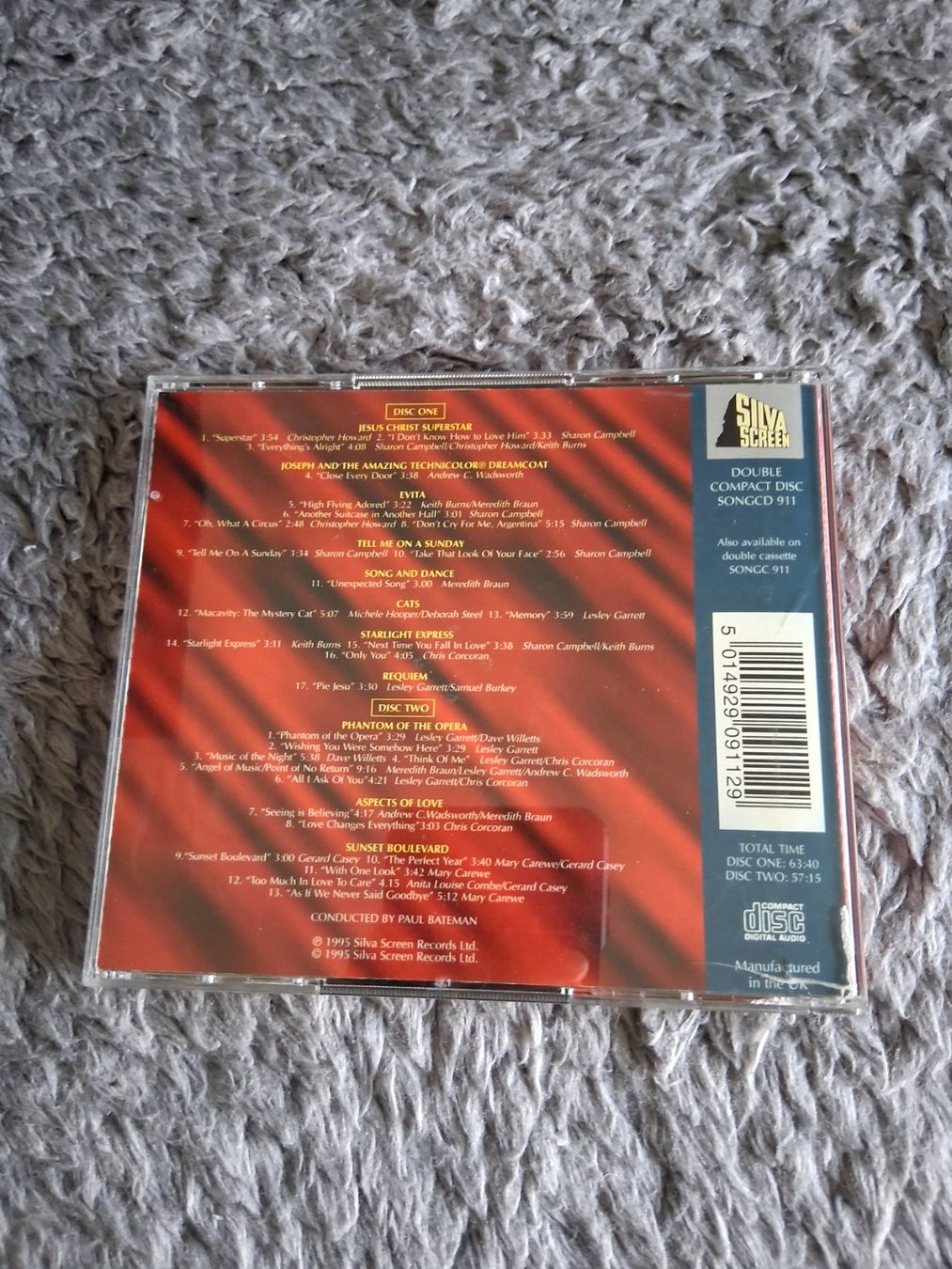 CD: ANDREW LLOYD WEBBER    THE GREATEST SONGS    CD – Usato da Wetzikon ZH venduto da Ramones01 1