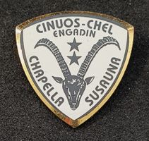 CC627 - Pin Cinuos-Chel Engadin Chapella Susauna / Steinbock