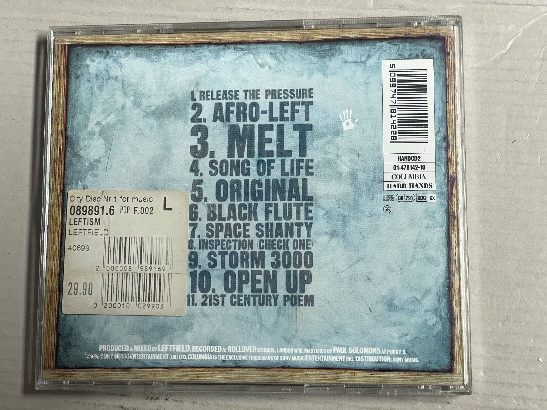 CDs: Leftfield – Leftism CD - Breaks - Top – Gebraucht aus Muri b. Bern von AdidasCollector 4