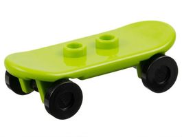 LEGO 42511c01 Lime Minifigure, Utensil Skateboard Deck