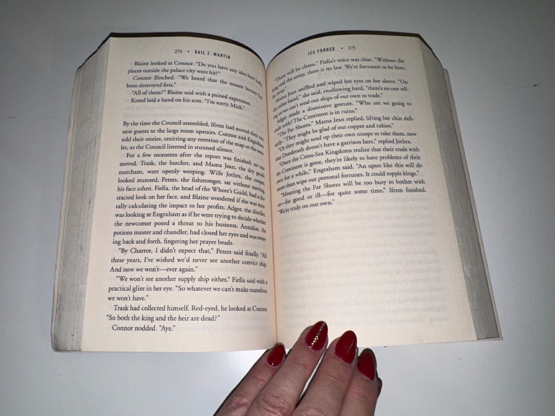 Libri: NOVEL: Gail Z. Martin, Ice forged – Usato da Grosswangen venduto da English_books 5